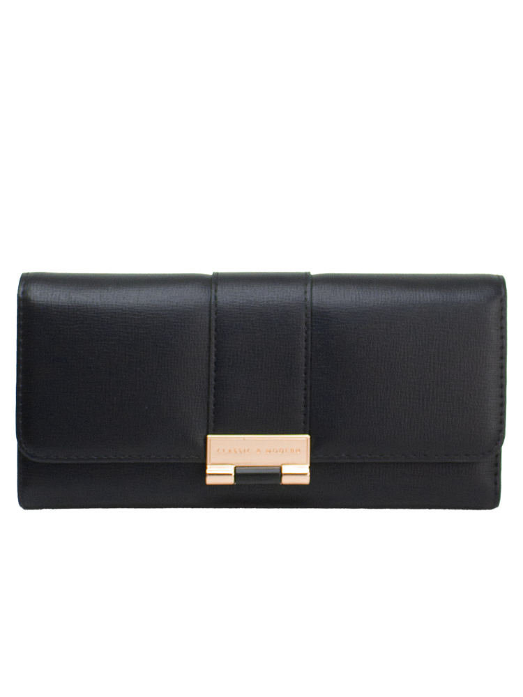 Billetera Grande Para Dama Madelin Negro