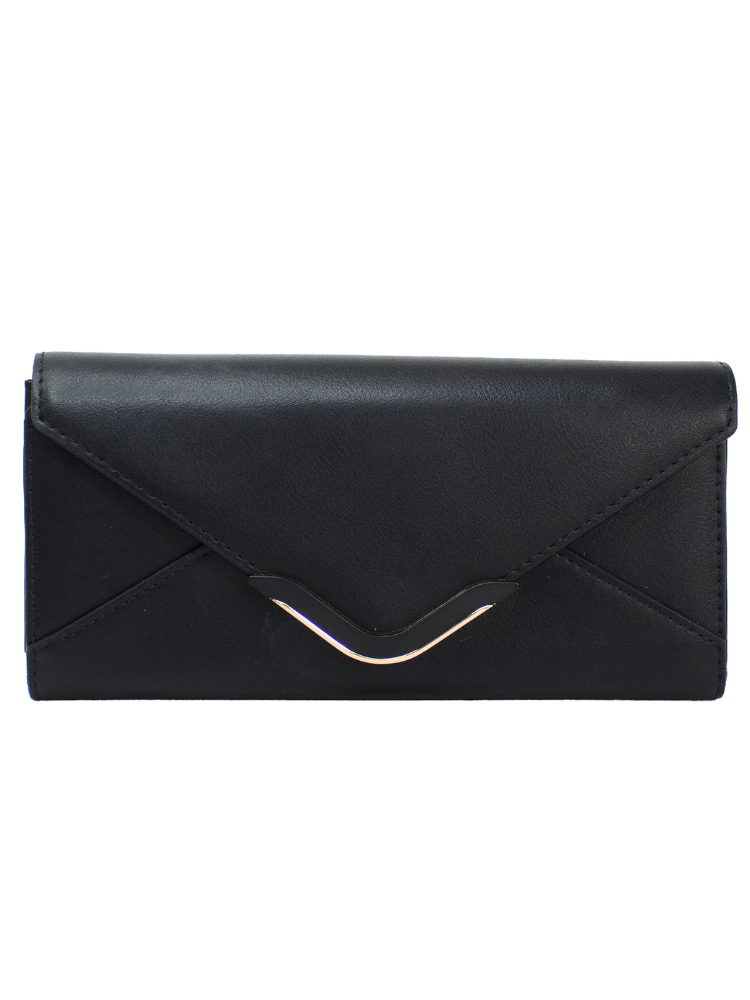 Billetera Madelin Grande Para Dama Jacky Negro