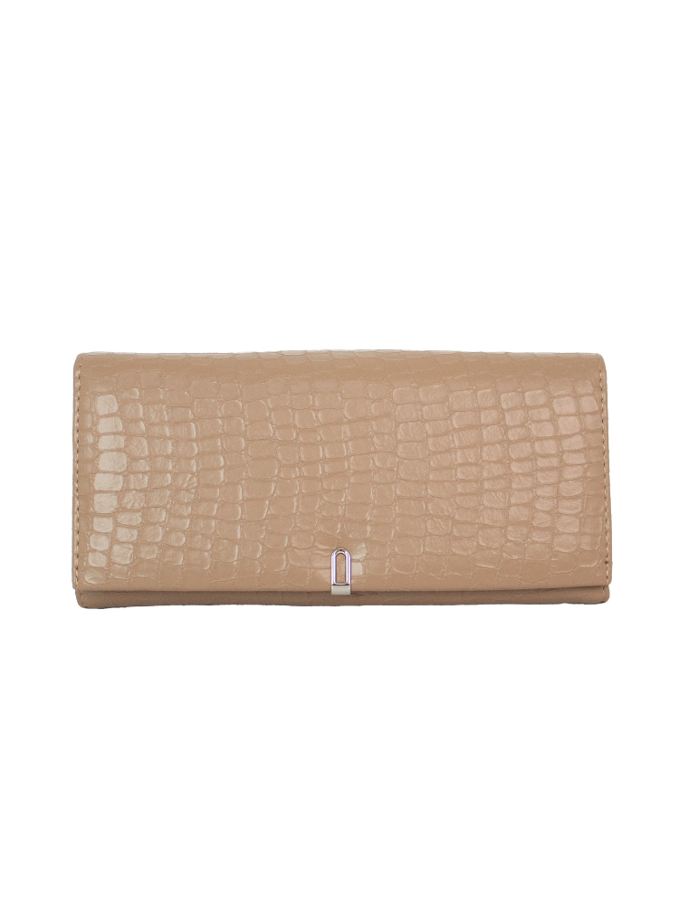 Billetera Madelin Grande Para Mujer Yoss Beige Oscuro