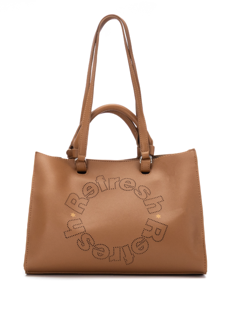 Bolso Refresh Tipo Satchel Vania Camel