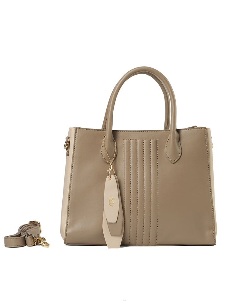 Bolso LB Tipo Tote Aria Taupe Clásico