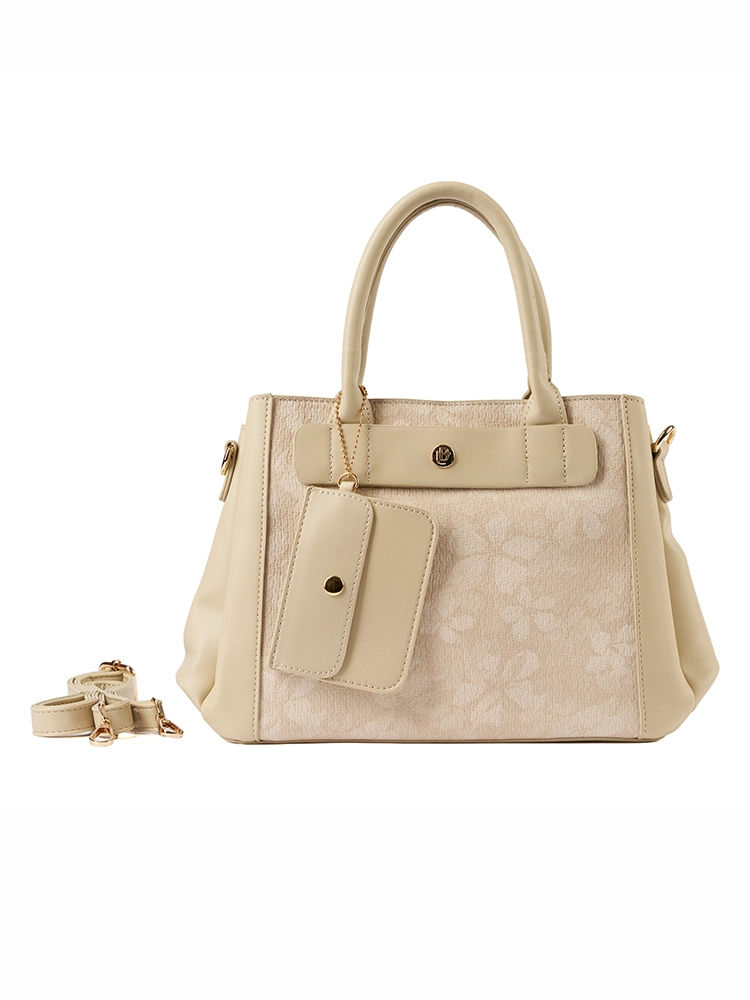Bolso LB Tipo Satchel Dina Beige