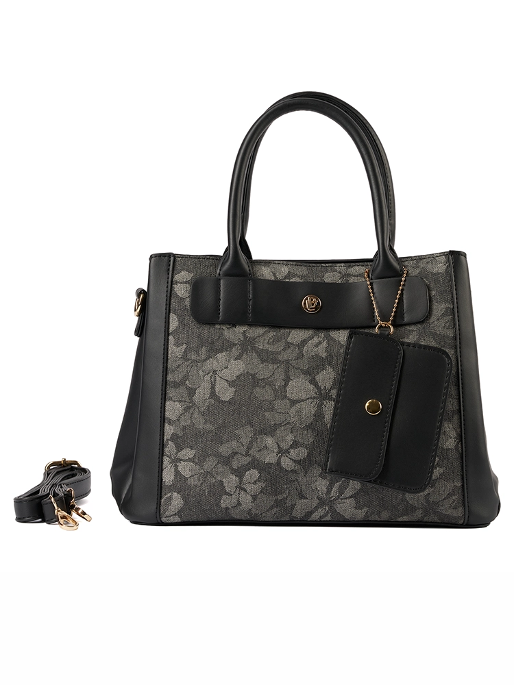 Bolso LB Tipo Satchel Dina Negro