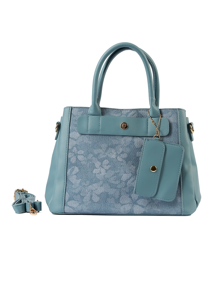Bolso LB Tipo Satchel Dina Celeste