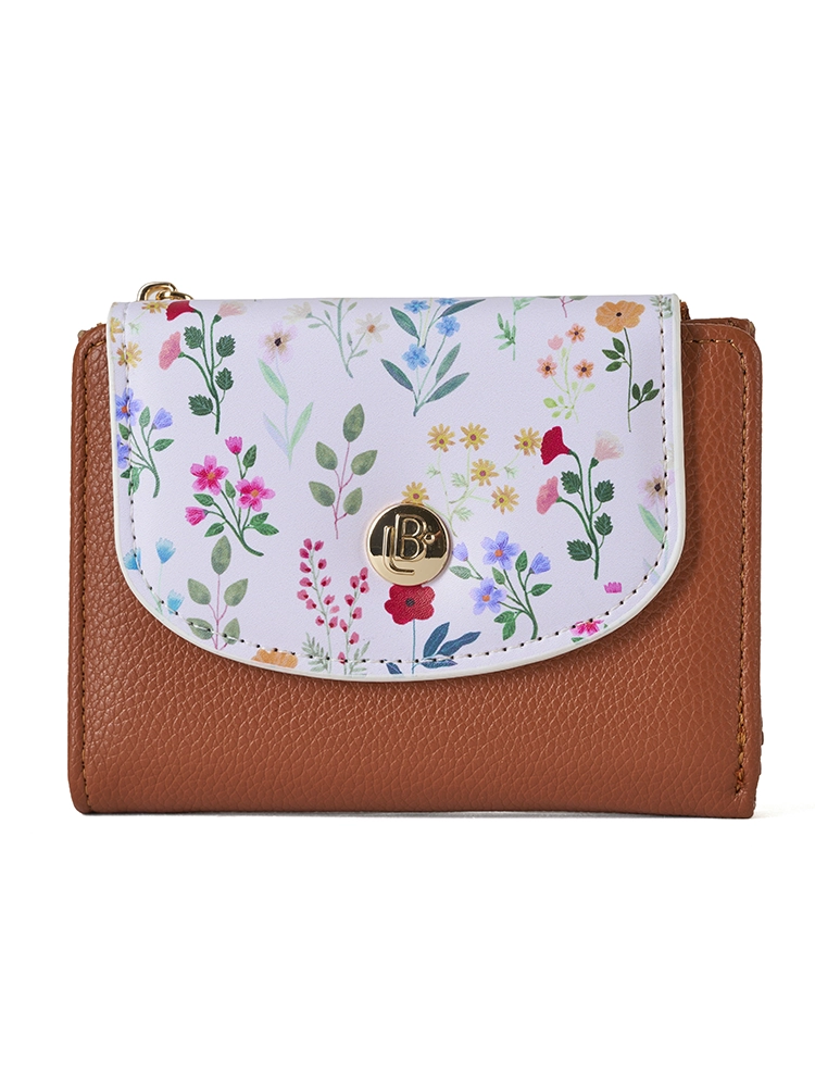 Billetera Pequeña Para Dama Damaris Café