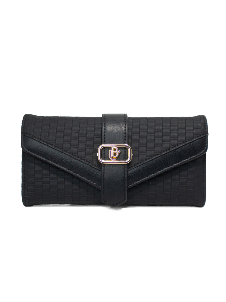 Billetera Grande LB Para Mujer Mayana Negro