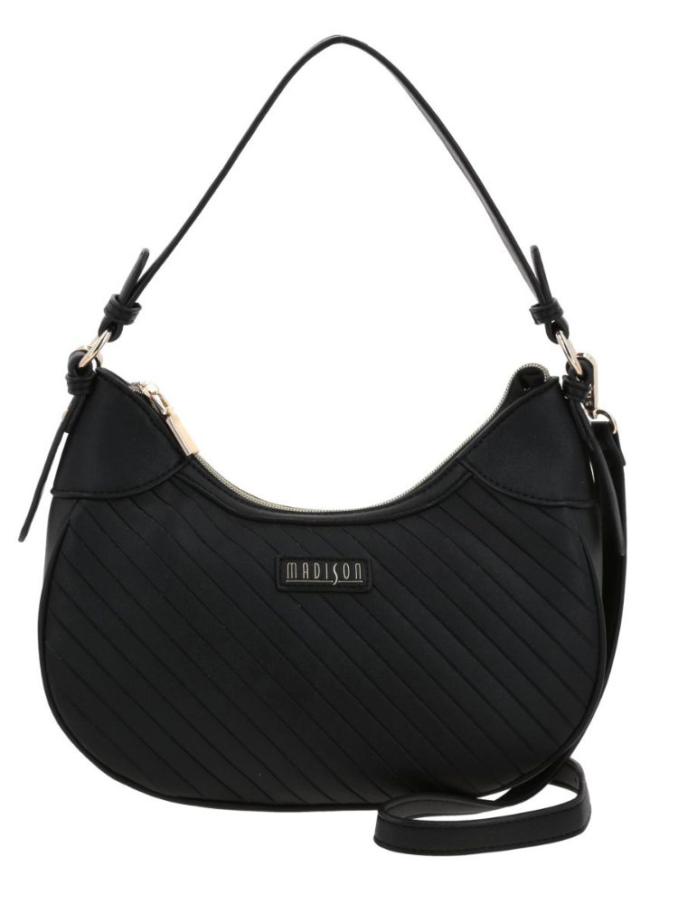 Bolso Baguette Negro Madison Player