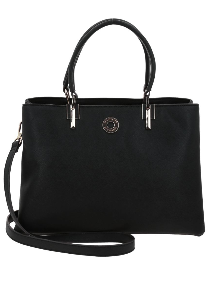 Bolso Madison Tipo Satchel Claudia Negro