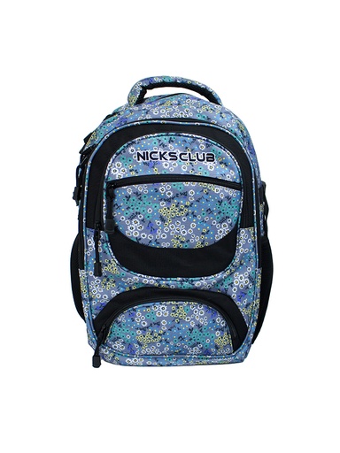 Mochila Nicks Club Floreada Celeste