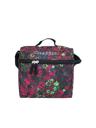 [PIN-67L] Lonchera Nicks Club Pin Floreada Negra