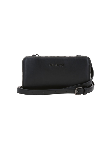 [GF24062-3] Billetera Negra Para Mujer Gorett Evelyn