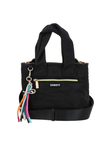 [GF24072-3] Bolso Pequeño Satchel Negro Gorett Georgia