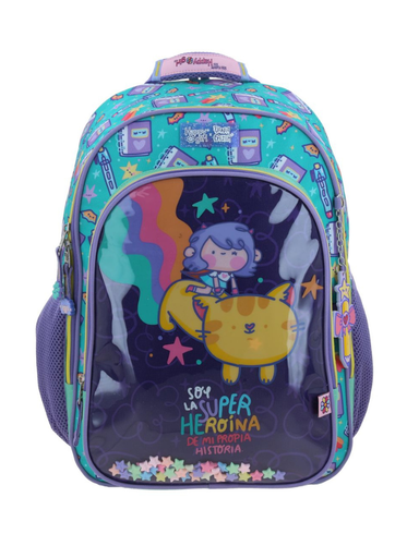 [VB70413-T] Mochila Turquesa Vania Bachur Happy Girl Josed