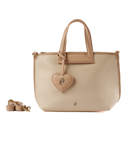 [LB2513BEIGE] Bolso LB Tipo Satchel Violeta Beige