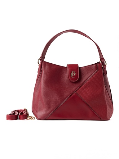 [LB2515WINE MLT] Bolso LB Tipo Hobo Georgina Burdeos