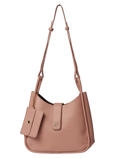 [LB2518NUDE] Bolso LB Tipo Hobo Azucena Rosado