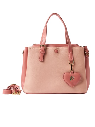 [LB2524NUDE] Bolso LB Tipo Satchel Lucia Rosado