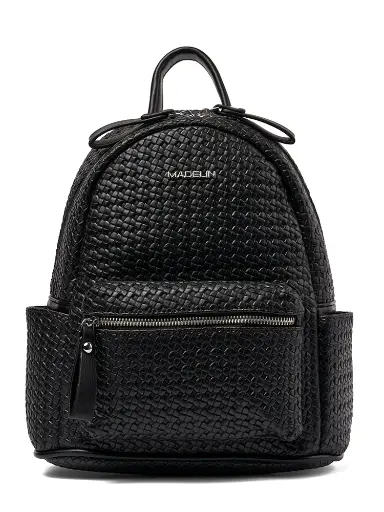 [MAD-888-BK] Bolso Madelin Tipo Mochila Dayana Negro