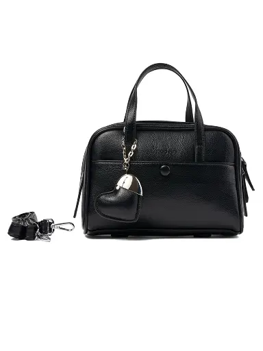 [MAD-8A181-BK] Bolso Madelin Tipo Bandolero Diana Negro
