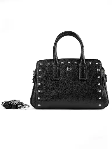[LB184534NEG] Bolso LB Tipo Satchel Genoveva Negro