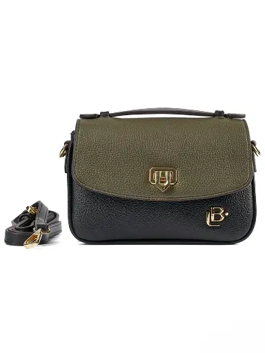 [LB184624NEG] Bolso LB Tipo Bandolera Heritage Negro
