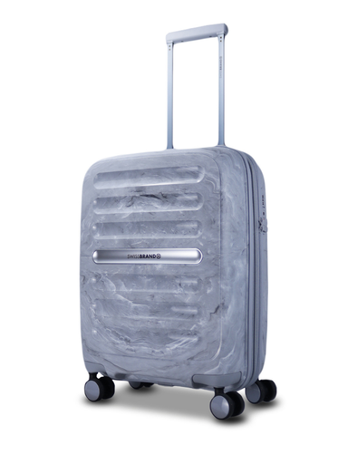 [E111187-002/24] Maleta Swissbrand Marble Grey 24"