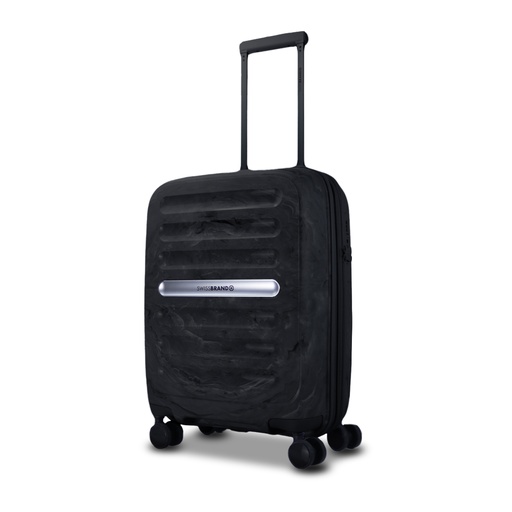 [E111187-000/24] Maleta Swissbrand Marble Black 24"