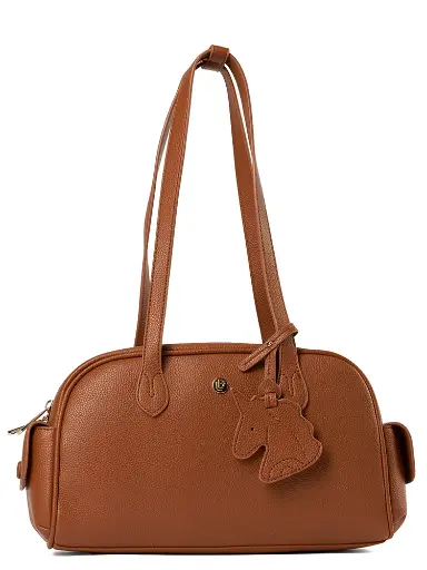 [LB2608-1CO] Bolso LB Tipo Bowling Nina Café