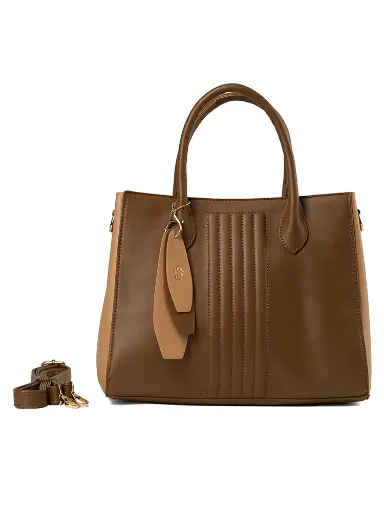 [LB2612-MO-KH] Bolso LB Tipo Tote Aria Mocca