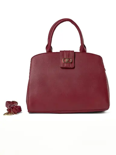 [LB2614-WI] Bolso LB Tipo Satchel Jazmin Tinto