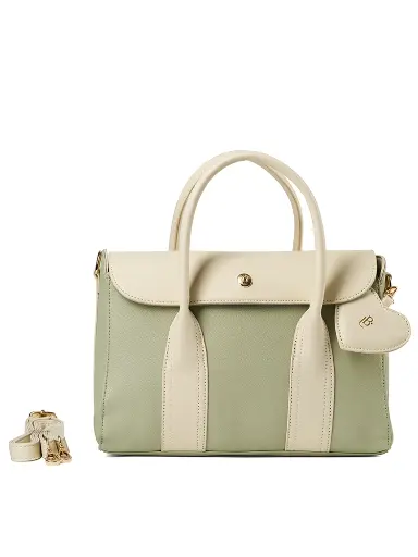 [LB2615-GRN] Bolso LB Tipo Tote Colección Jules Verde Claro