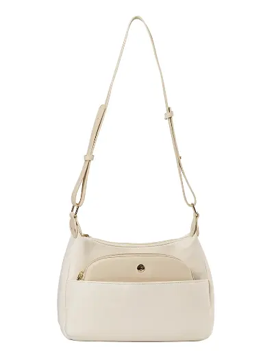[LB2617-BEI] Bolso LB Tipo Hobo Caeli Beige