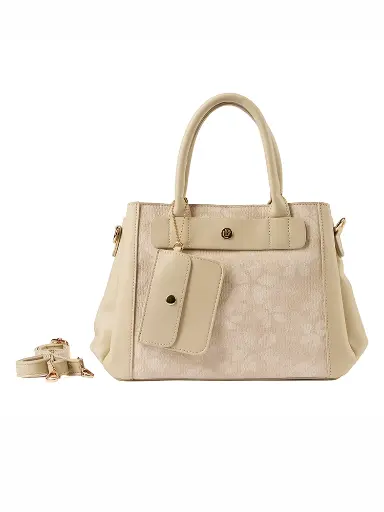 [LB2619-BEI] Bolso LB Tipo Satchel Dina Beige