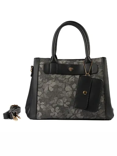 [LB2619-BK] Bolso LB Tipo Satchel Dina Negro