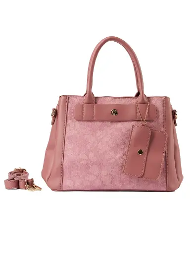 [LB2619-RO] Bolso LB Tipo Satchel Dina Rosado