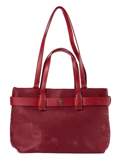 [LB2621-WI] Bolso Tipo Tote LB Carola Burdeos