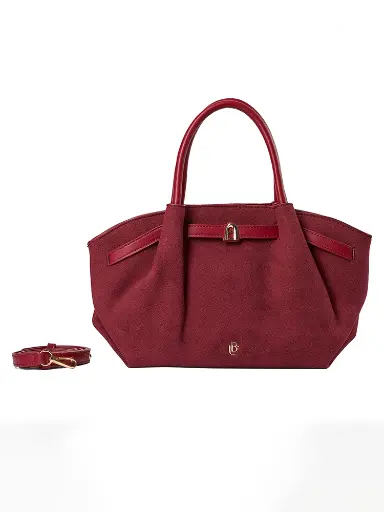 [LB2627-WI] Bolso LB Tipo Hobo Marcela Burdeos