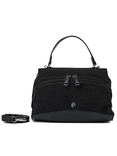 [LB2628-BK] Bolso LB Mini Satchel Rowana Negro