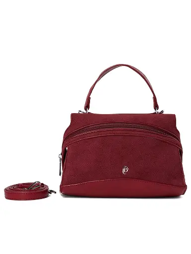 [LB2628-WI] Bolso LB Mini Satchel Rowana Burdeos