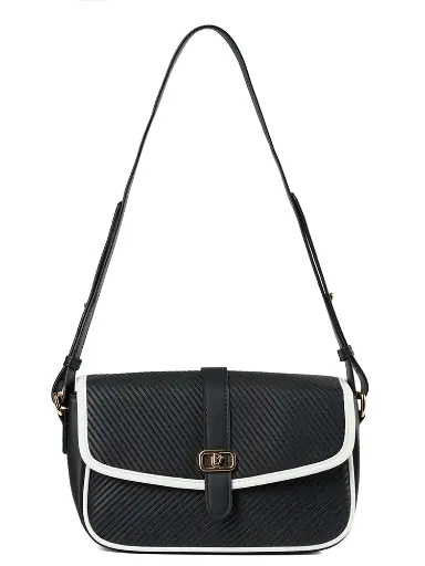 [LB2630-BK] Bolso LB Tipo Bandolera Colección Caroli Negro 