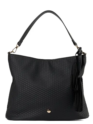 [LB2603-1BK] Bolso LB Tipo Tote Colección Lizzy Negro