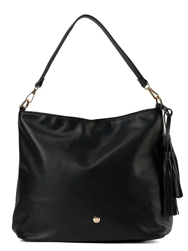 [LB2603-BK] Bolso LB Tipo Tote Colección Lizz Negro