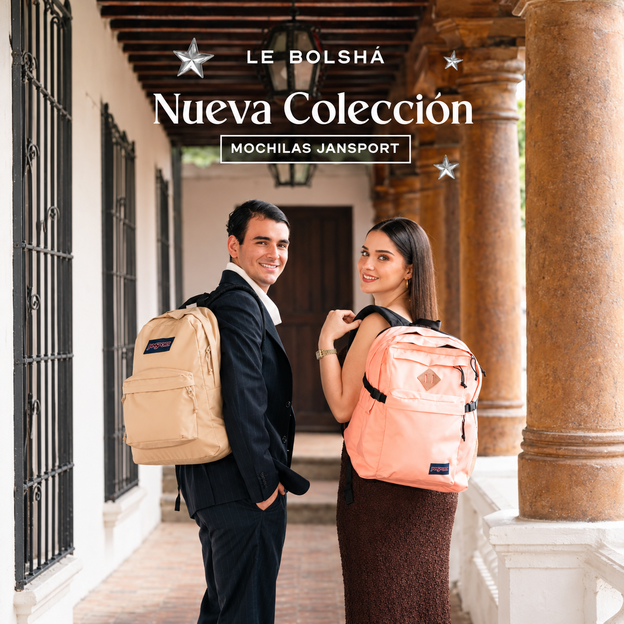 Mochila JanSport Main CamMochila JanSport Main Campus Peach Bumpus Peach Bum