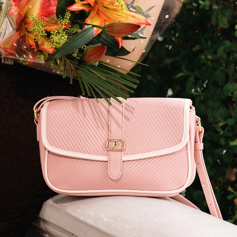 Bolso LB Tipo Bandolera Colección Caroli Rosado