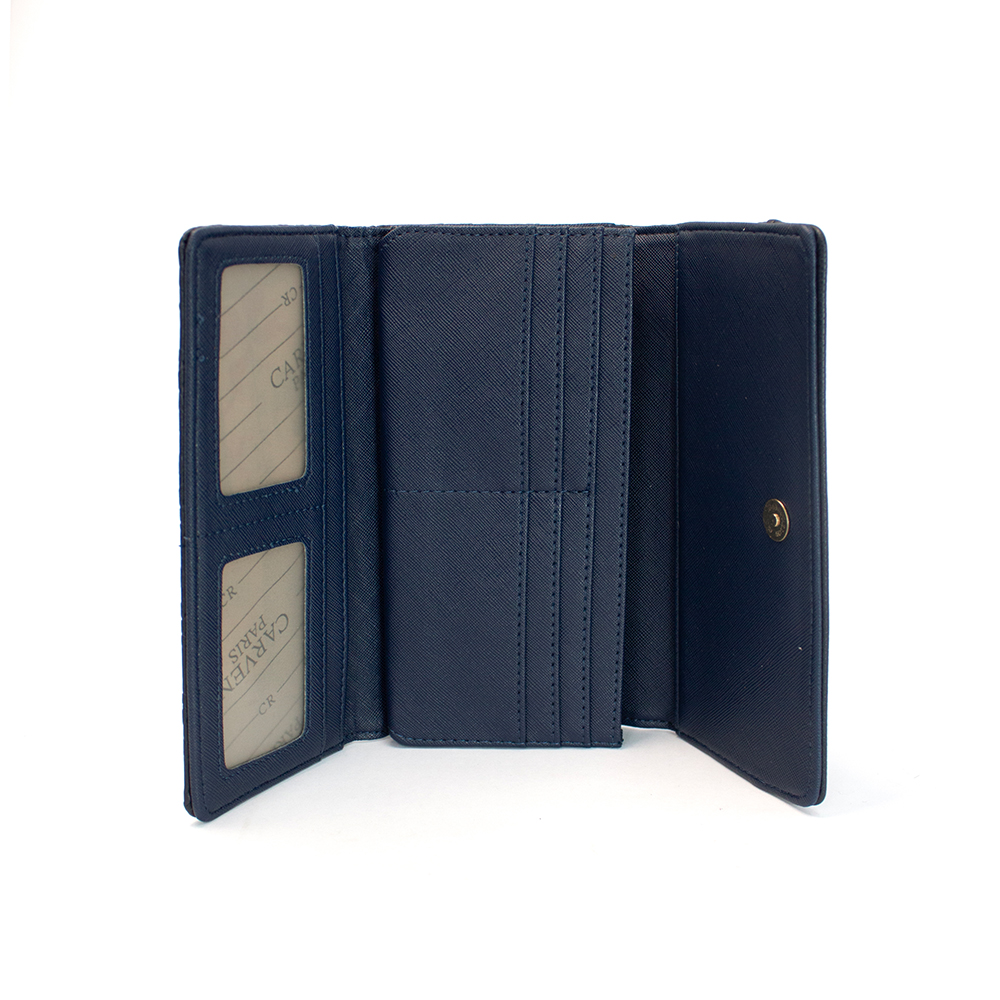 Billetera Carven Navy Relief