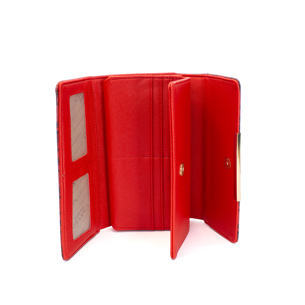 Billetera Carven Red And Black