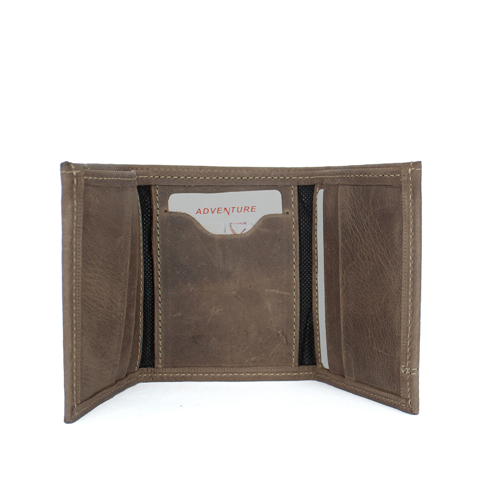 Billetera Adventure Triple Warrior Piel