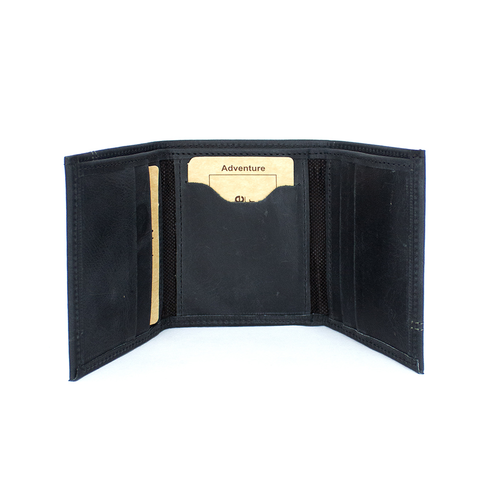 Billetera Adventure Triple Warrior Gris