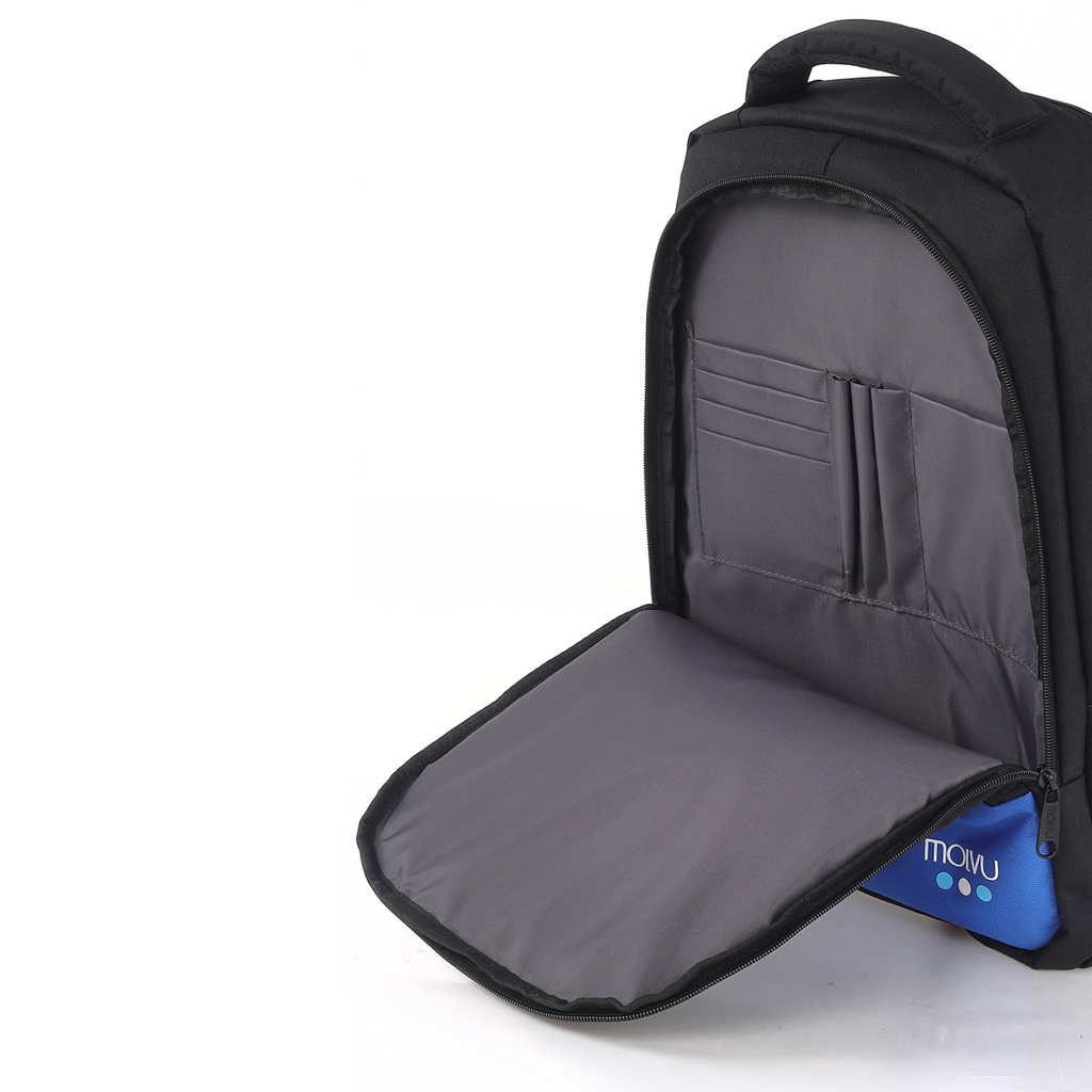 Mochila Molvu U2 Negro Azul