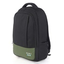 Mochila Molvu U2 Negro Verde